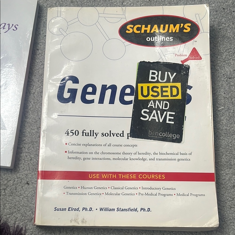 Schaum's Outlines Genetics Book
